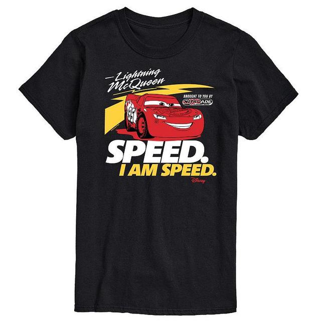 Disney / Pixars Lightening McQueen Cars Mens Speed I am Speed Graphic Tee Product Image