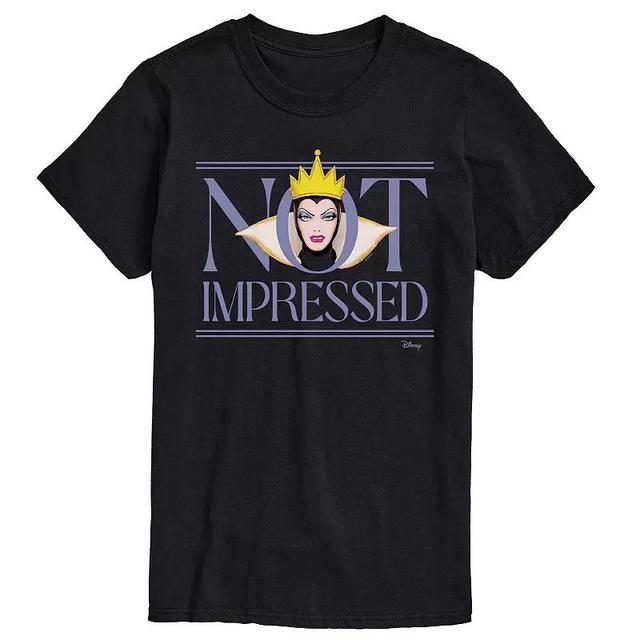 Disney Villains Evil Queen Big & Tall Not Impressed Graphic Tee, Mens Product Image