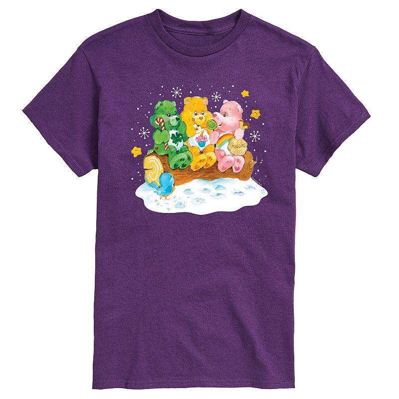 Big & Tall Care Bears Retro Winter Care Bears Graphic Tee, Mens Med Blue Product Image