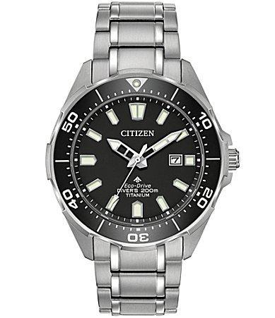 Citizen Mens Promaster Dive Analog Silver Titanium Bracelet Watch Product Image