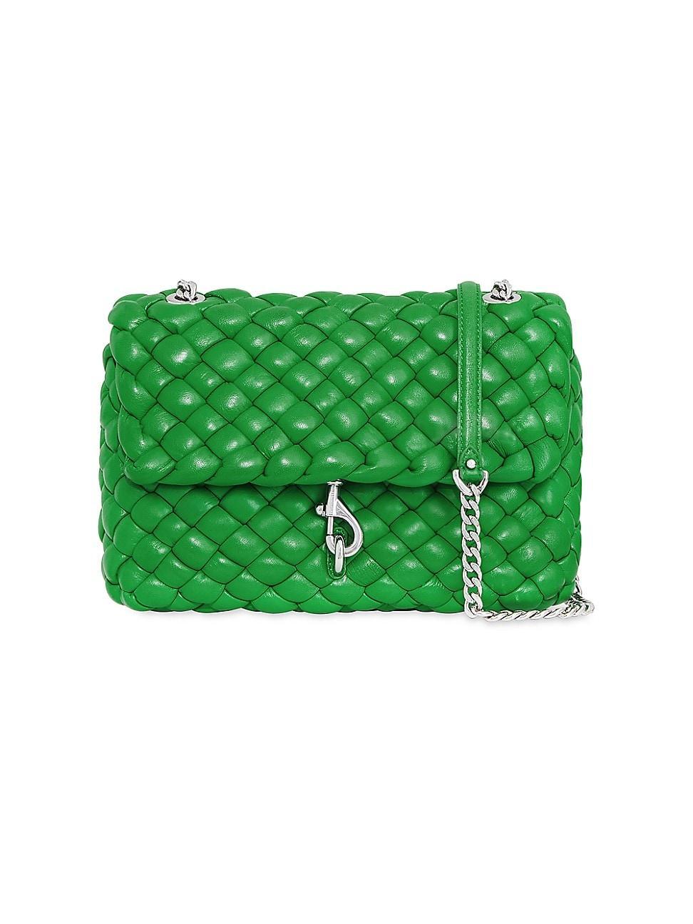 Rebecca Minkoff Edie Woven Leather Convertible Crossbody Bag Product Image