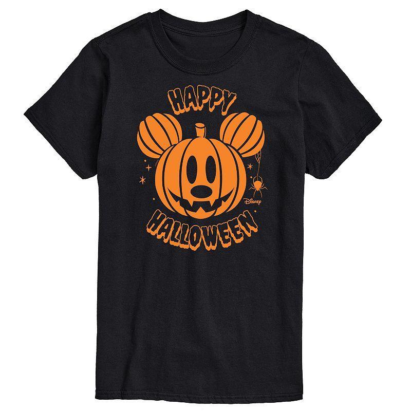 Disney Mens Mickey Pumpkin Tee White Product Image