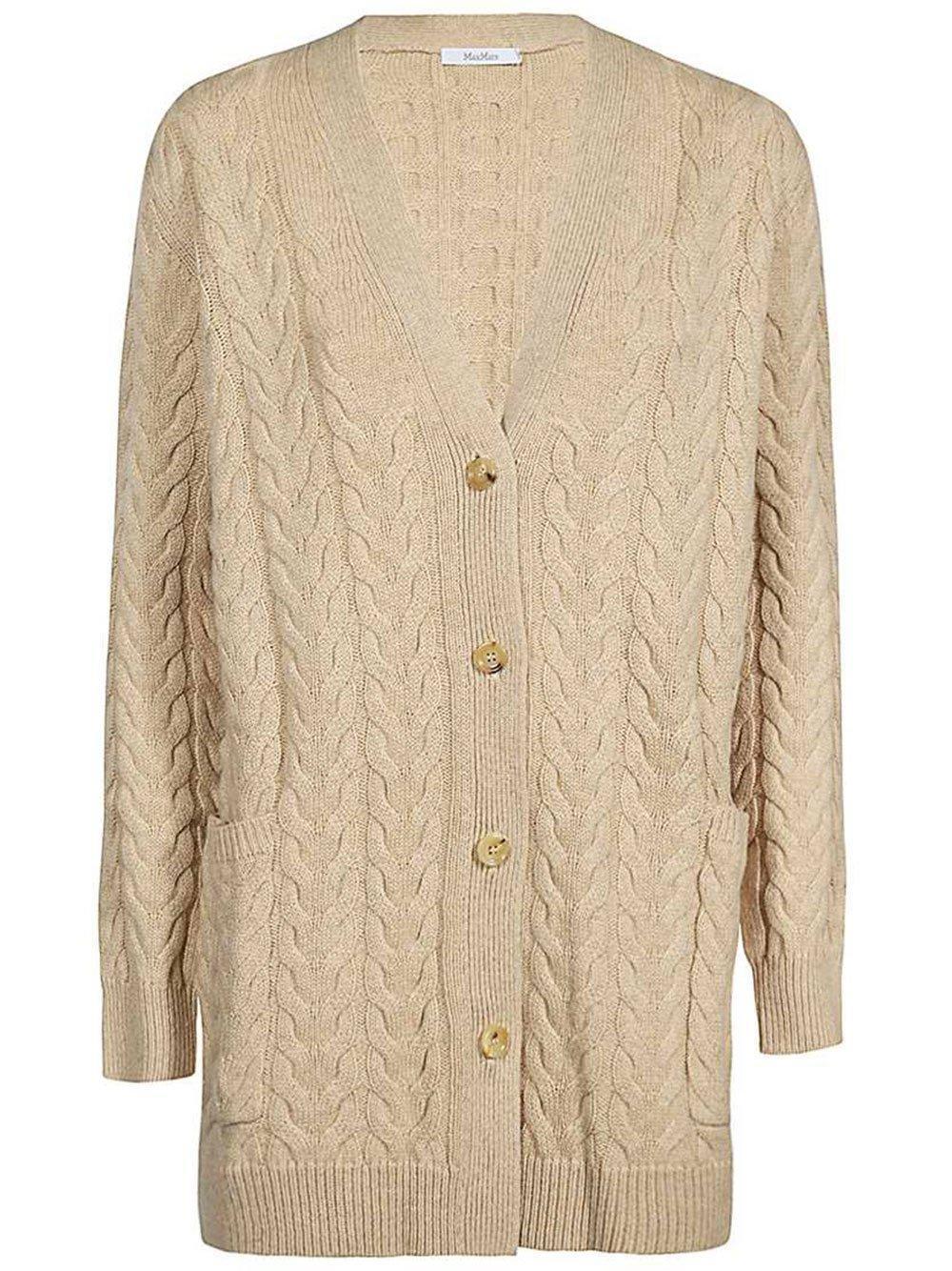 MAX MARA Buttoned Long In Beige Product Image