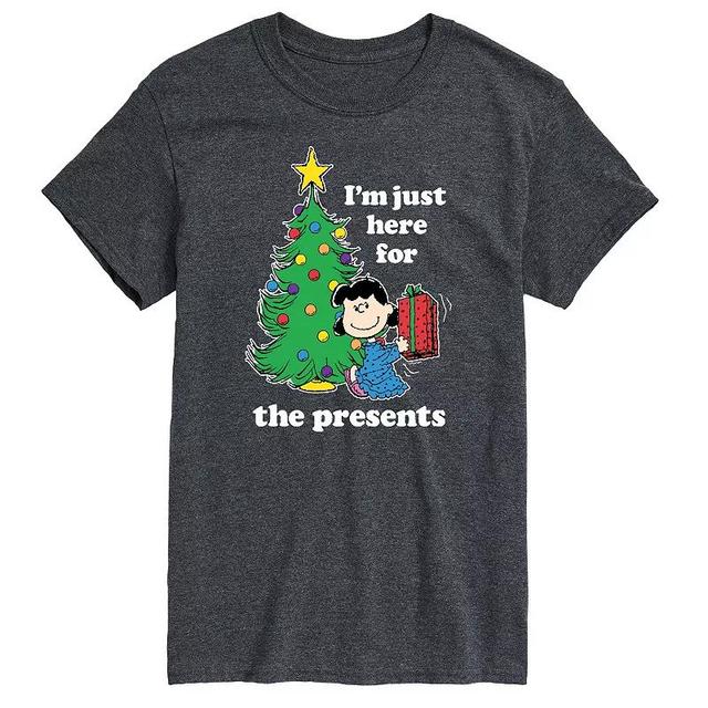 Mens Peanuts Lucy Here For Presents Tee Product Image