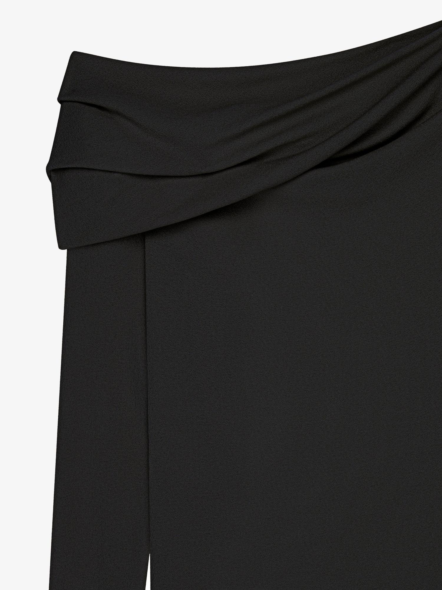 Asymmetric draped top in jersey Product Image