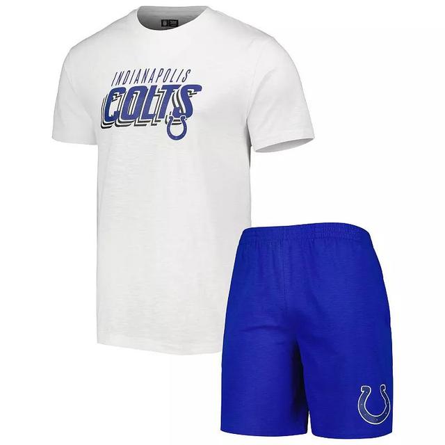 Mens Concepts Sport Royal Indianapolis Colts Downfield T-shirt and Shorts Sleep Set - Royal Product Image