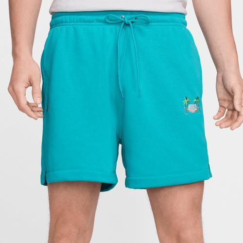 Nike Mens Nike Club FT Flow Vibes Shorts - Mens White/Dusty Cactus Product Image