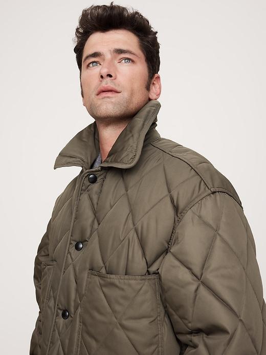 Oversized Quilted Carcoat Product Image