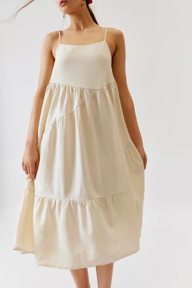 Urban Renewal Made In LA EcoVero™️ Linen Seamed Midi Dress Product Image