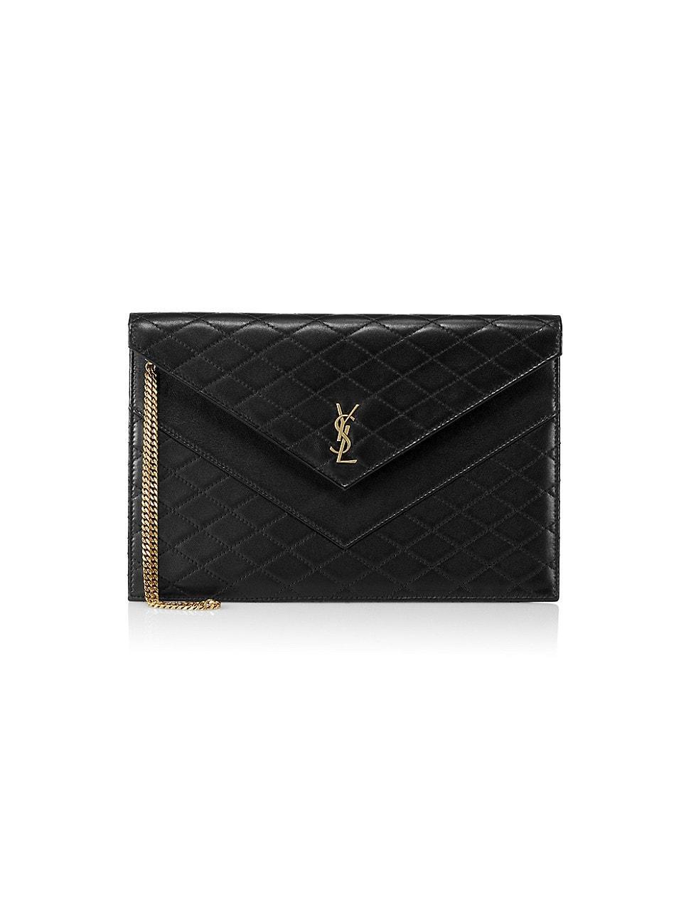 Womens Gaby Quilted Envelope Clutch Product Image