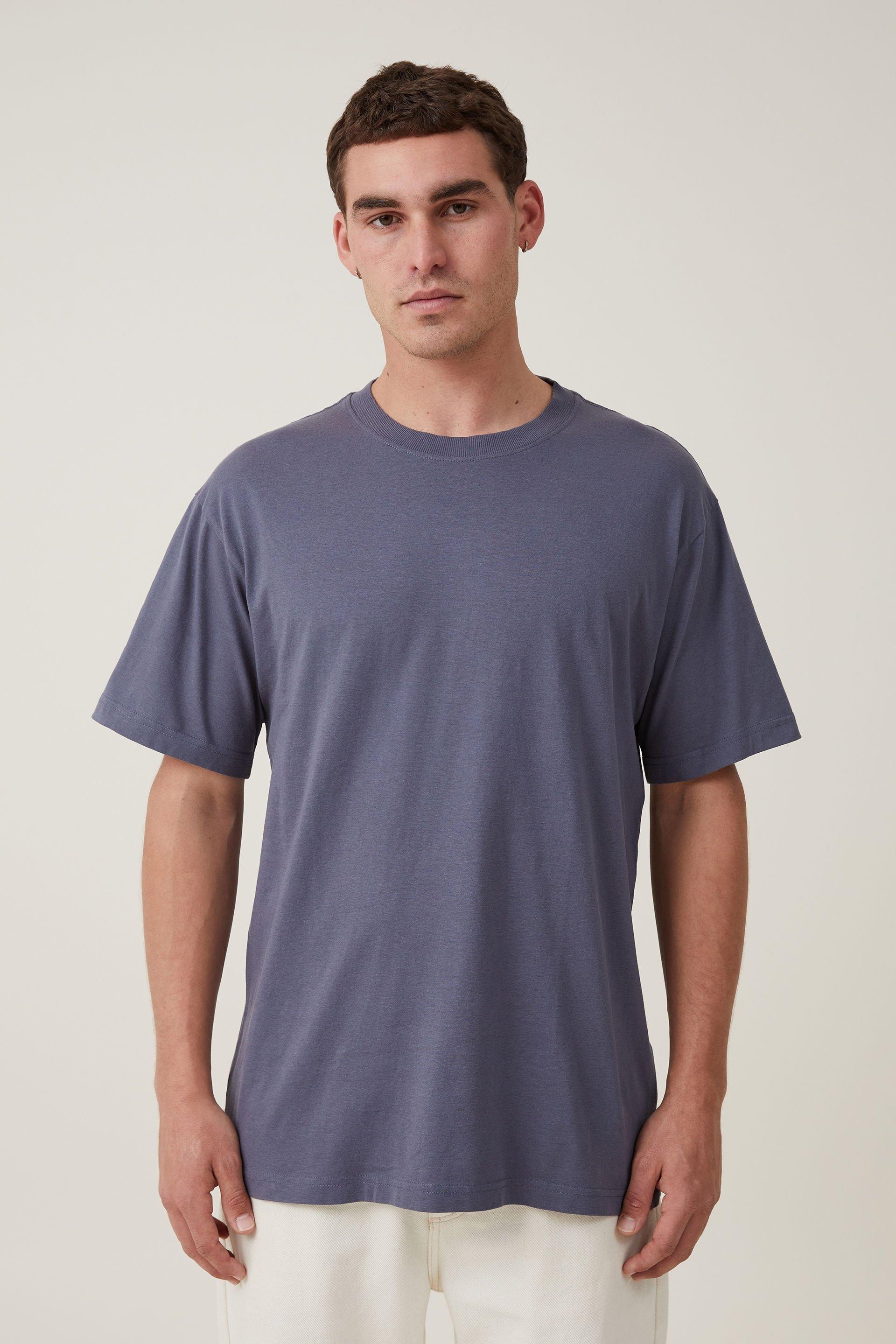 Cotton On Men - Organic Loose Fit T-Shirt - Dusty denim Product Image