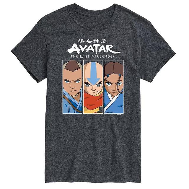 Big & Tall Avatar The Last Airbender Characters Graphic Tee, Mens Blue Product Image