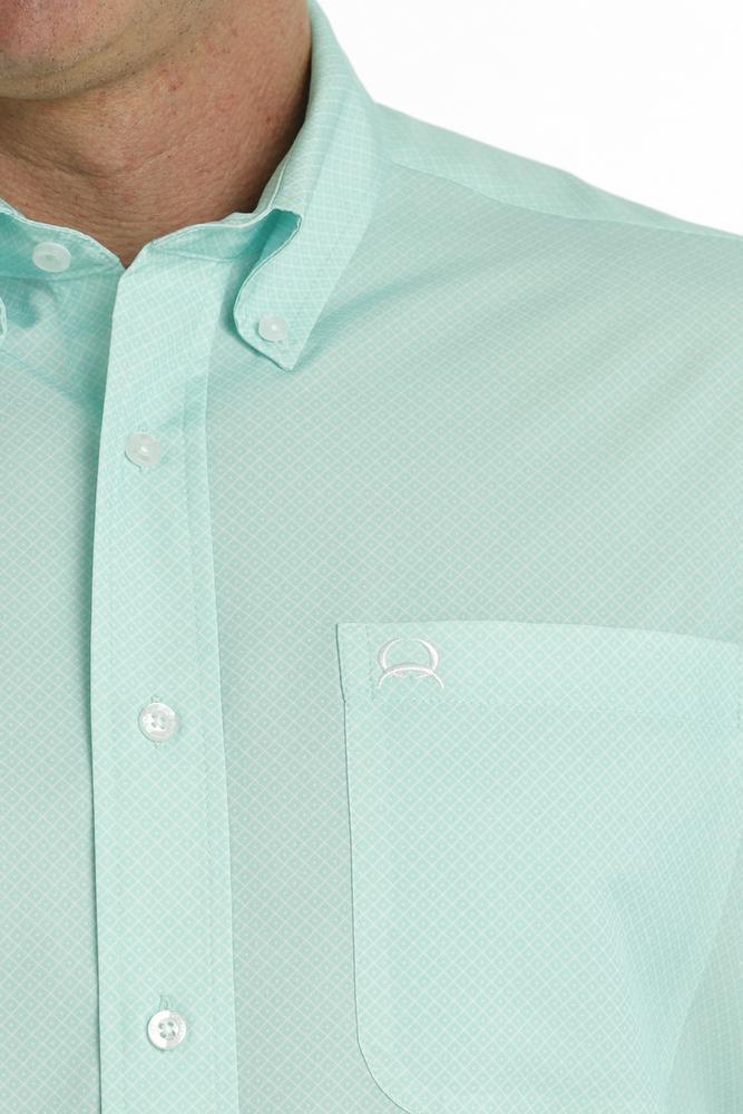 Cinch® Men's S/S Mint Print ArenaFlex Button Shirt Product Image