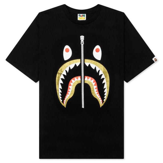 Glitter Shark Tee - Black Male Product Image