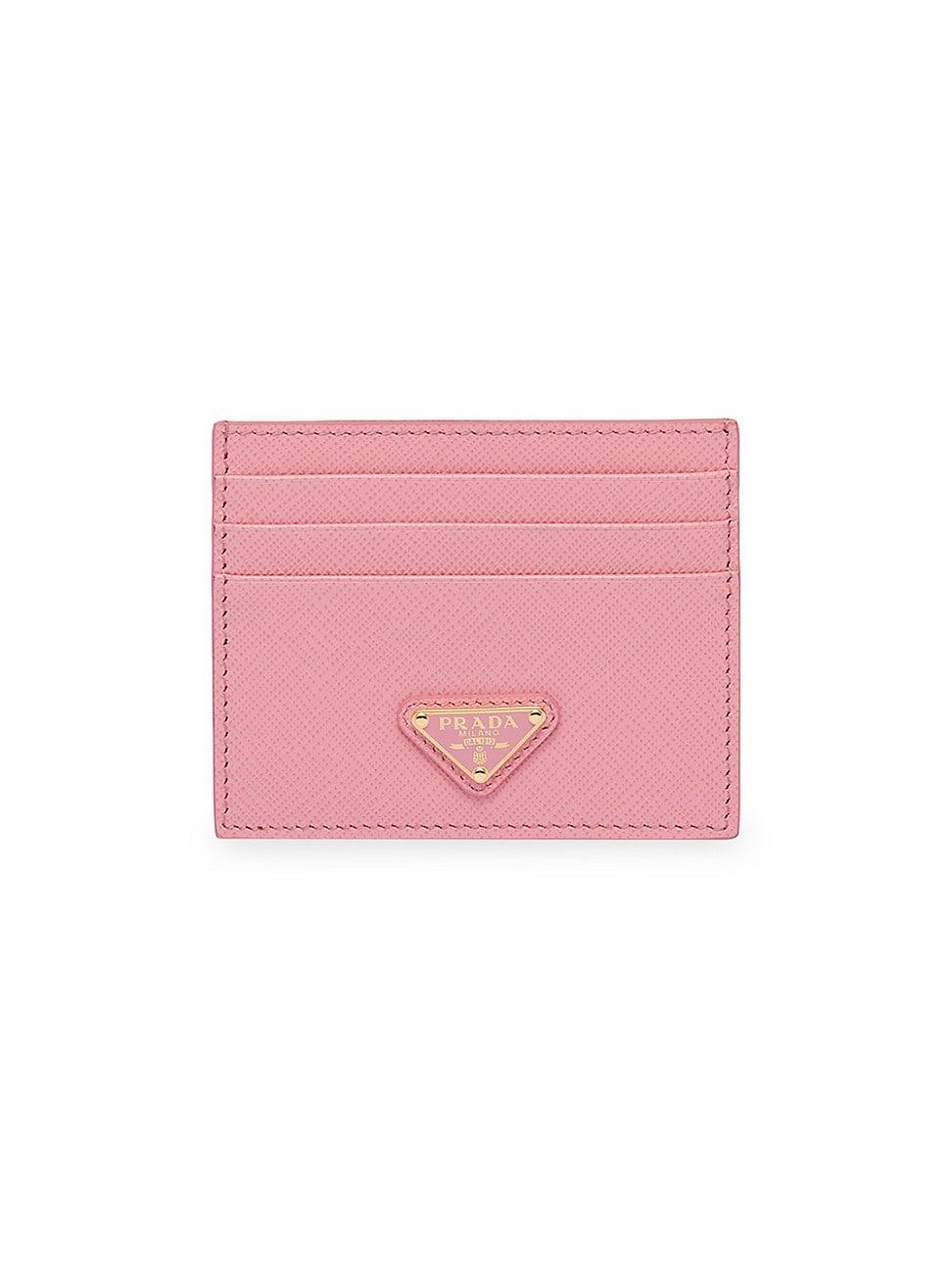 Womens Saffiano Leather Card Holder Product Image