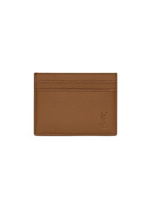 Mens Cassandre Shadow Card Case in Grained Leather Product Image