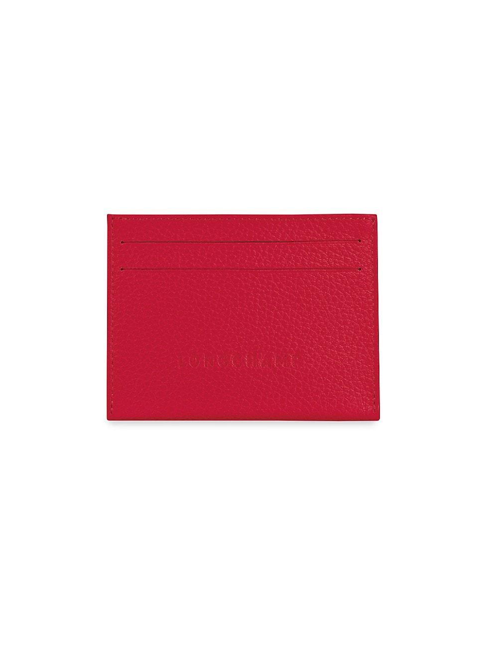 Womens Tiny Cassandre Card Case in Grained Leather Product Image