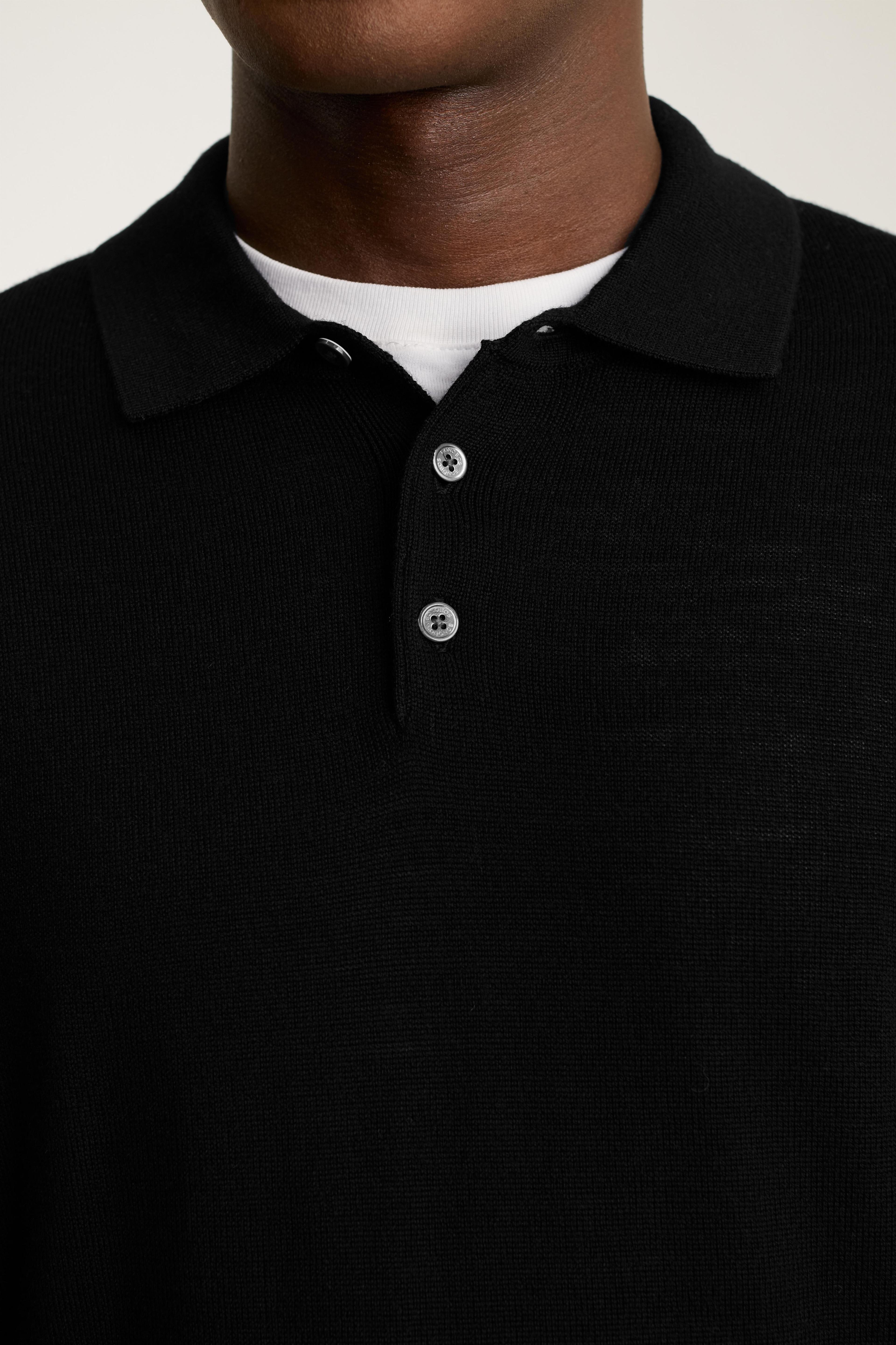 Hudson Long Sleeve Sweater Polo Product Image