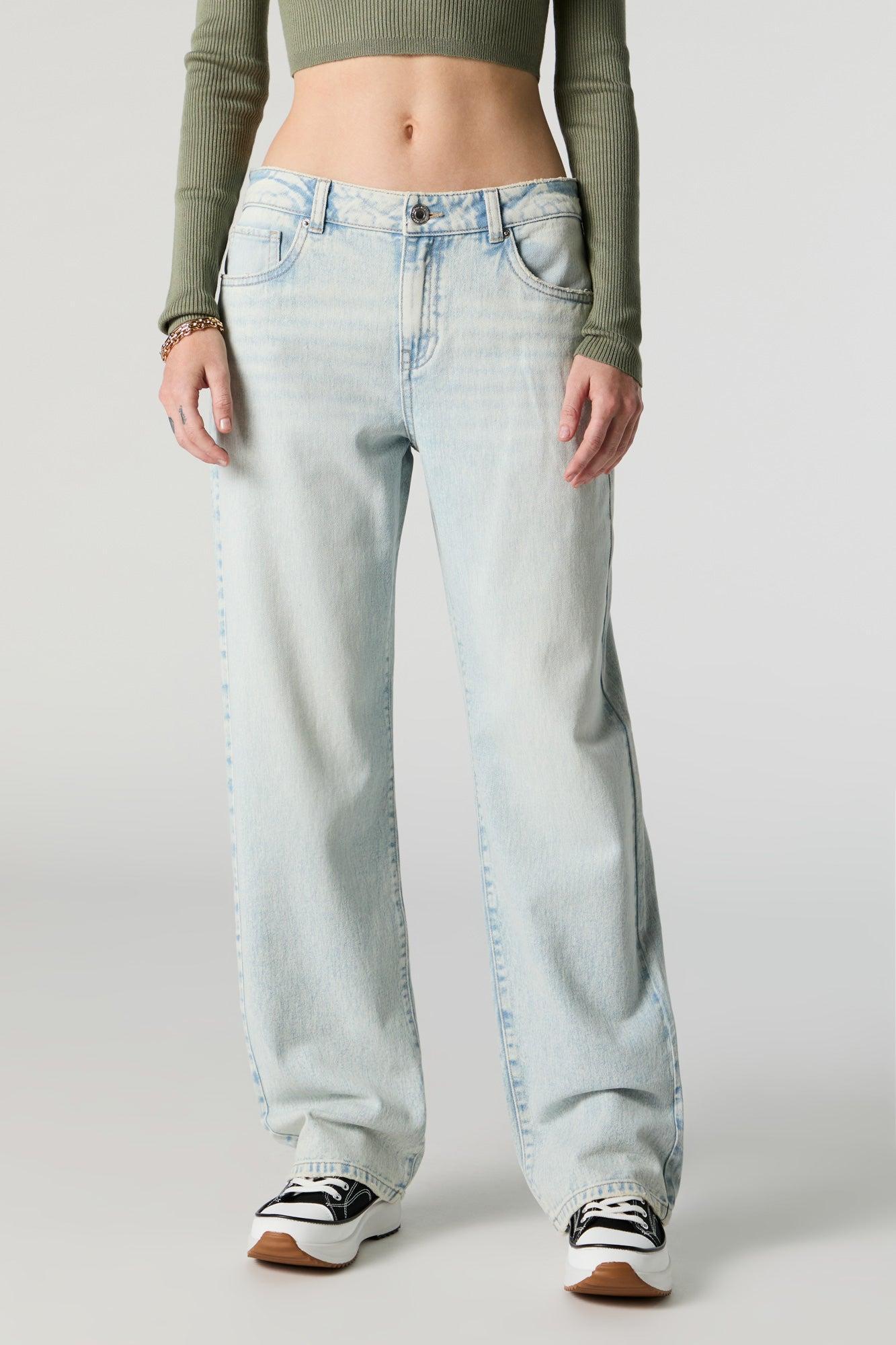 Light Washed Baggy Jean Female Product Image