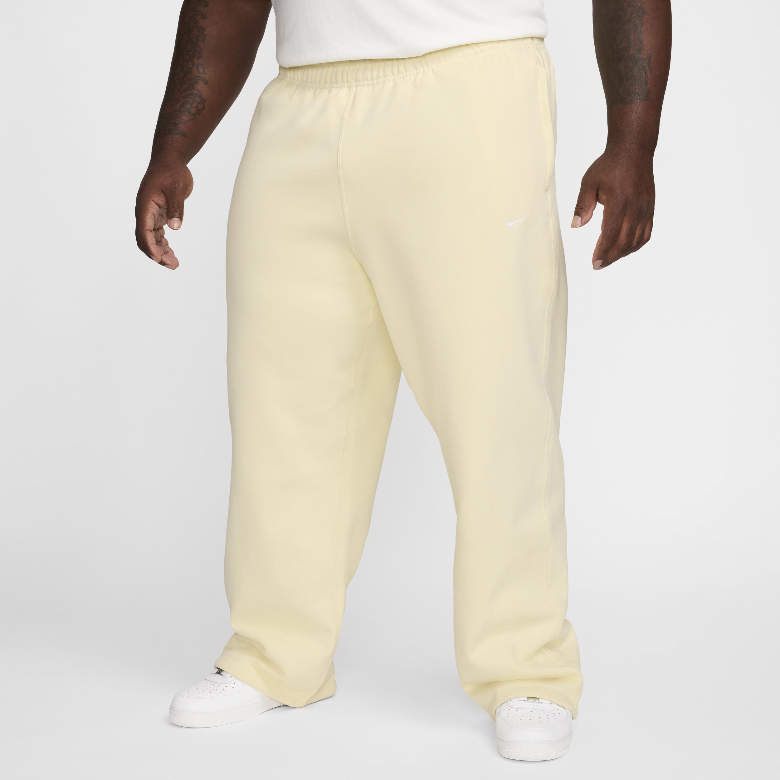 Nike Men's Solo Swoosh Open-Hem Fleece Pants Product Image