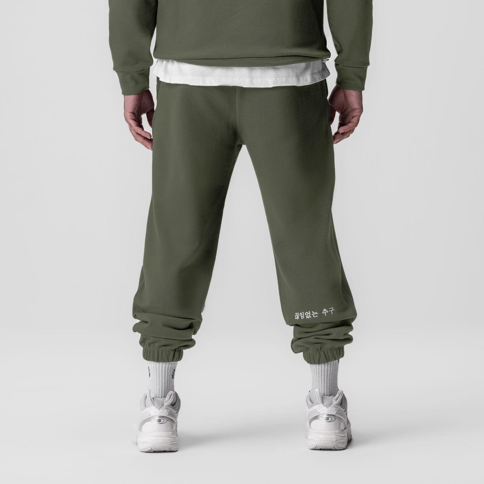 0655. Tech-Terry™ Oversized Sweats - Olive "Emblem" Product Image