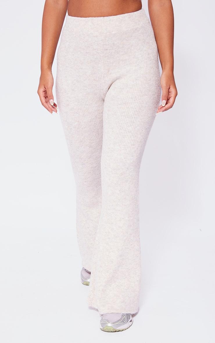 Petite Stone Luxe Knit Flared Pants Product Image