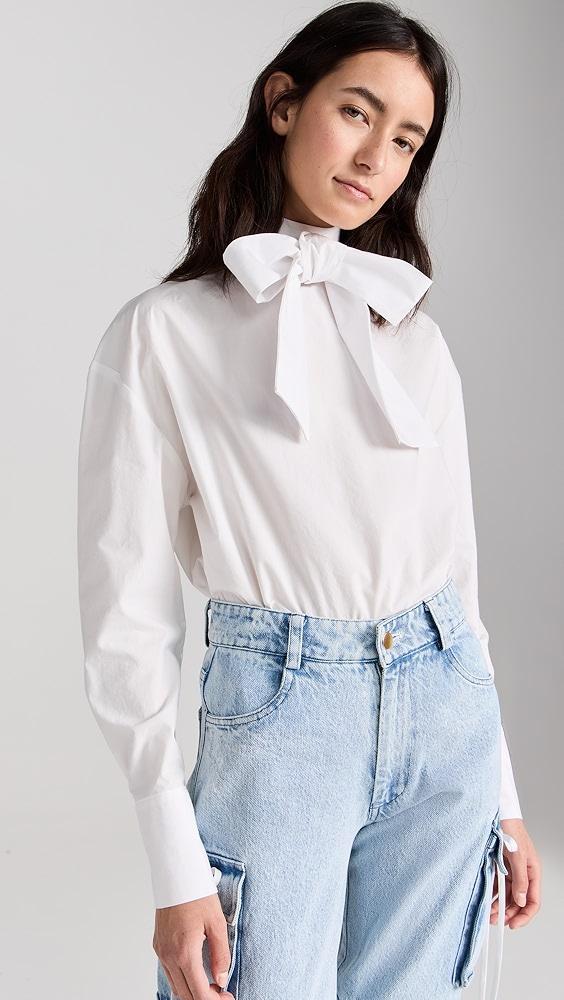 Tanner Fletcher Laurence Pussybow Shirt | Shopbop Product Image