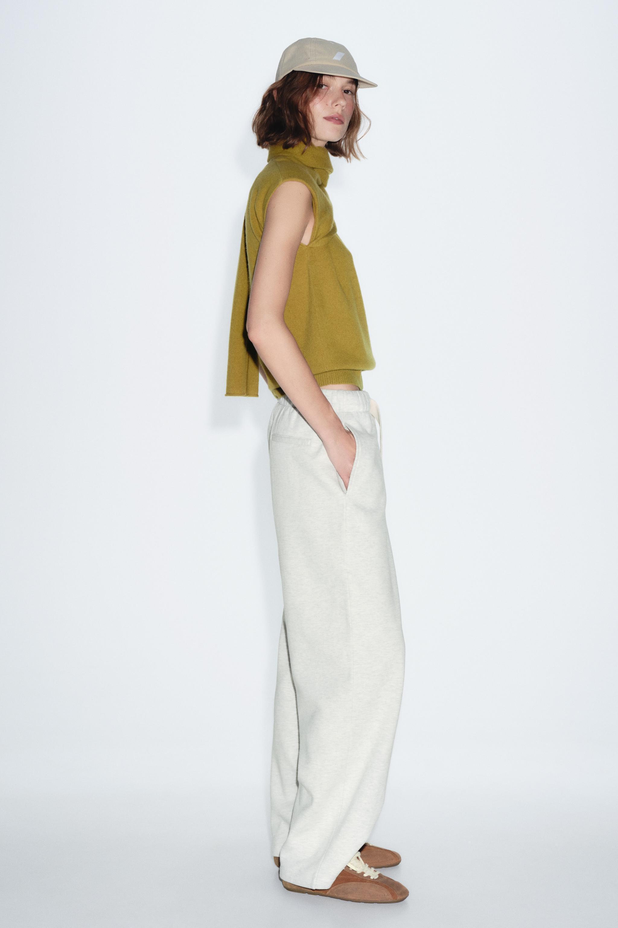 WIDE LEG PLUSH PANTS Product Image