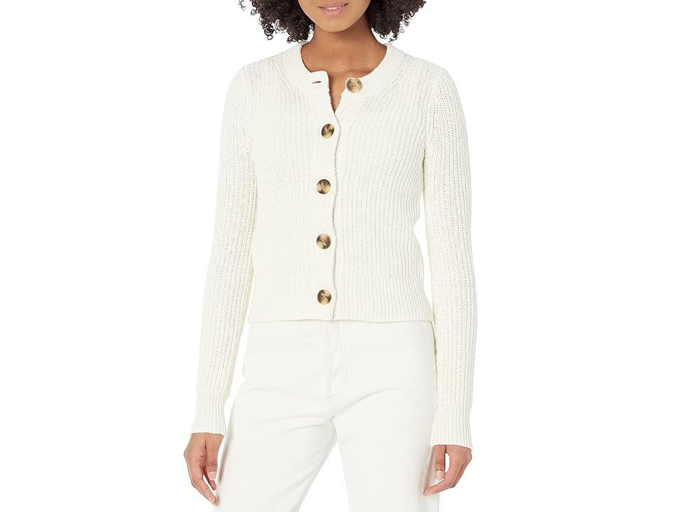 Madewell Cora Cotton Pocket Cardigan (Bright Ivory) Women's Sweater product image