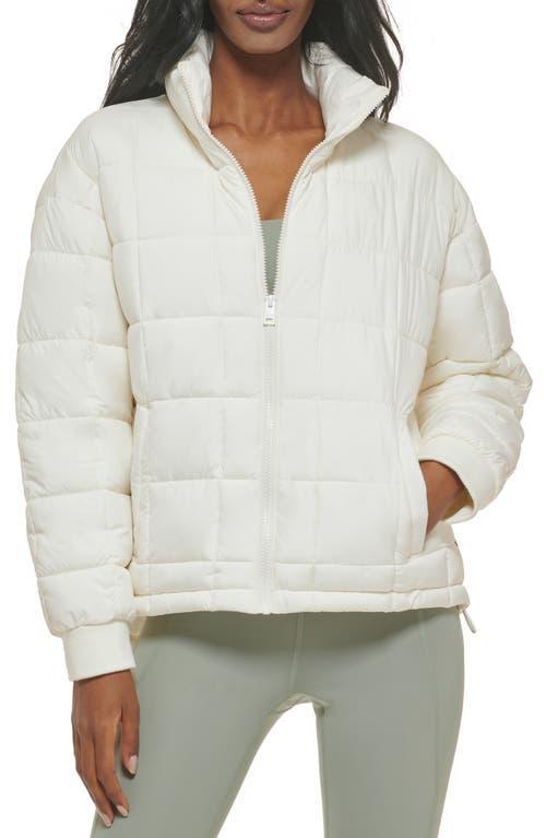 Levi's(r) Box Quilted Jacket (Cream) Women's Clothing Product Image