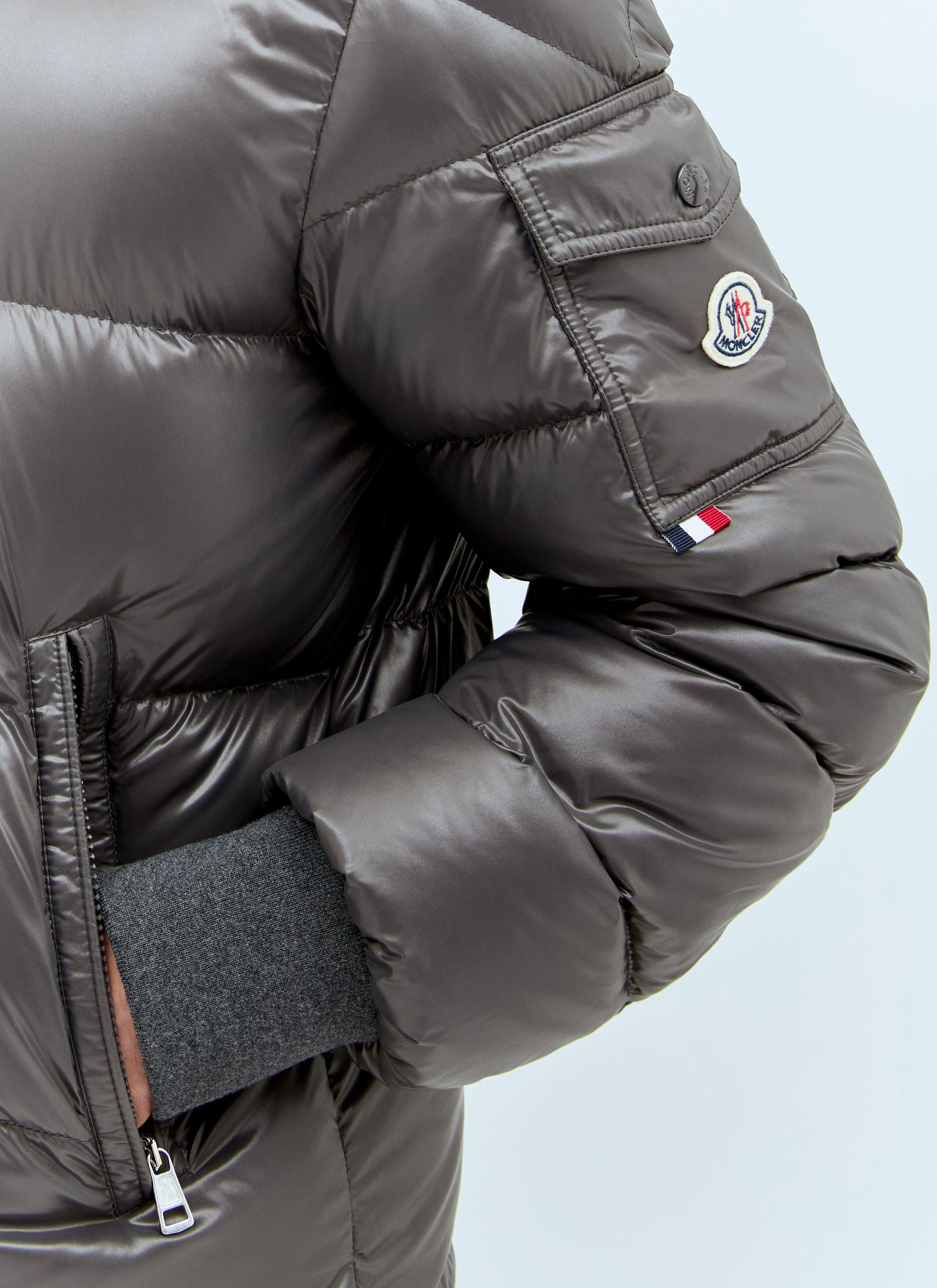 MONCLER Maljasset Short Down Jacket In Gray Product Image