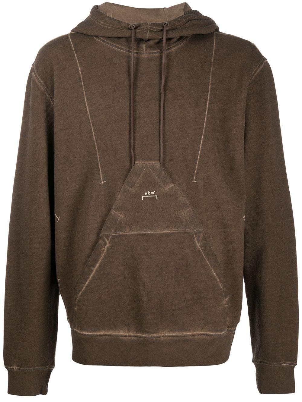 X  Red Tag Acid Wash Hoodie In Brown Product Image