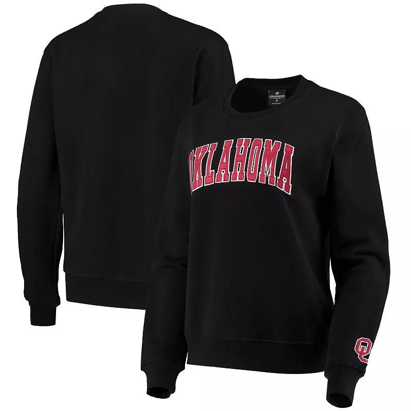 Womens Colosseum Oklahoma Sooners Campanile Pullover Sweatshirt Product Image