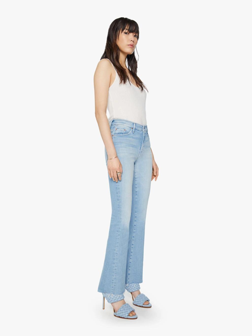 Womens Weekender Fray Mid-Rise Flared Jeans Product Image