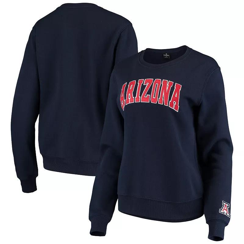 Womens Colosseum Navy Arizona Wildcats Campanile Pullover Sweatshirt Product Image