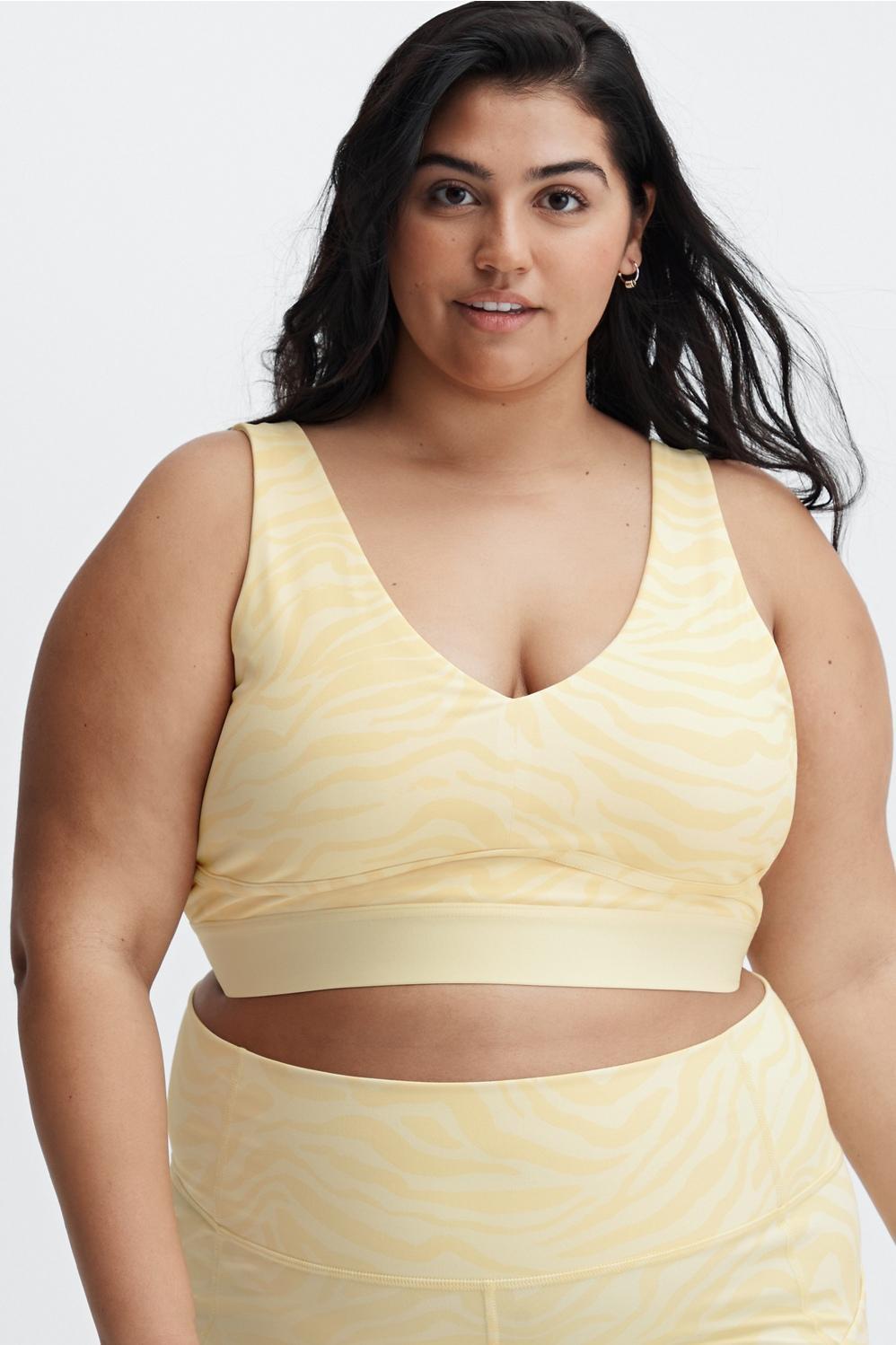 Fabletics All Day Every Day Bra Womens yellow Size XXL Product Image