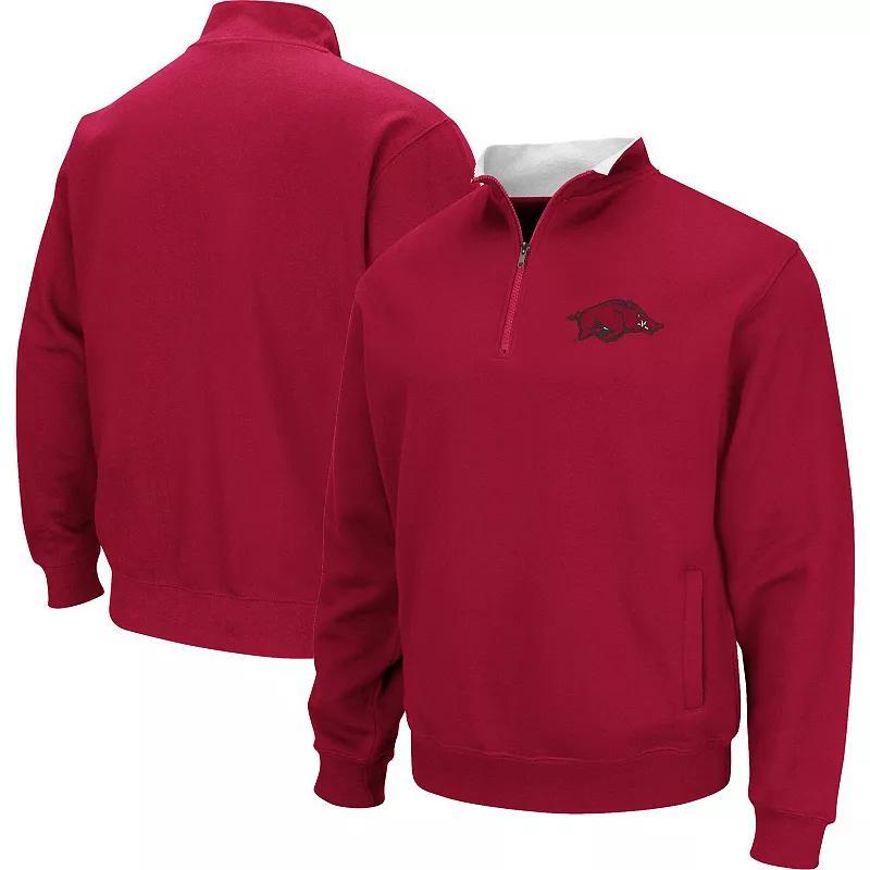 Mens Colosseum Crimson Indiana Hoosiers Big & Tall Tortugas Logo Quarter-Zip Sweatshirt Product Image