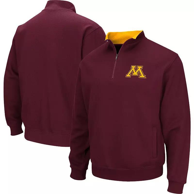 Mens Colosseum Maroon Minnesota Golden Gophers Big & Tall Tortugas Logo Quarter-Zip Sweatshirt Product Image