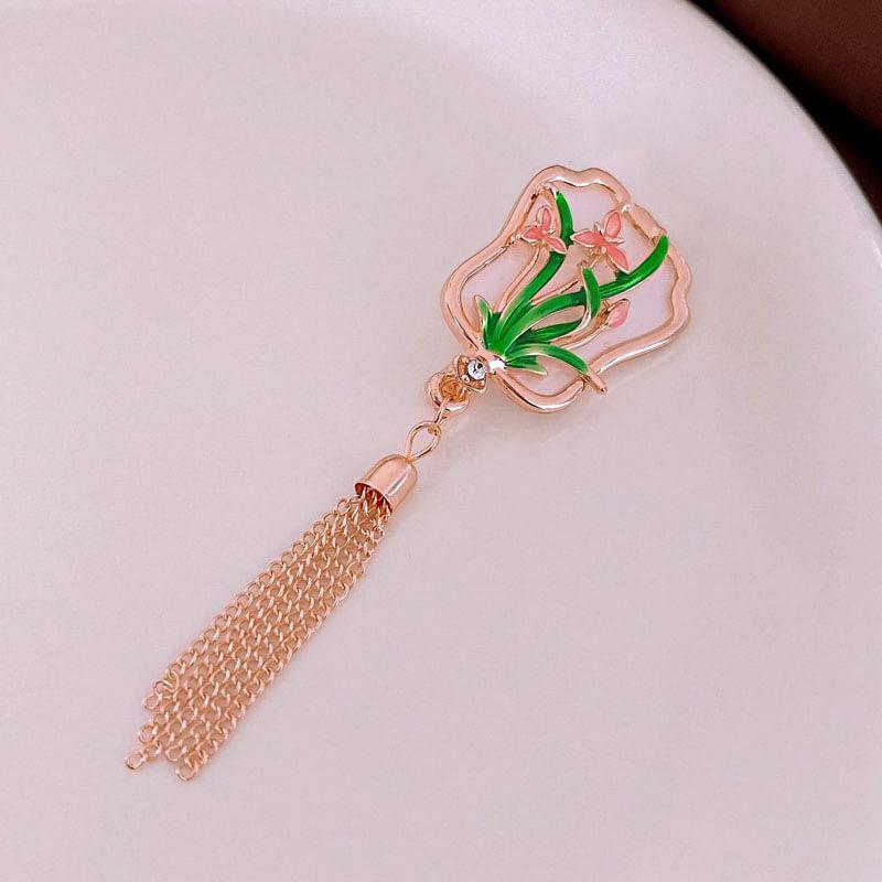 Flower Fringed Brooch Product Image