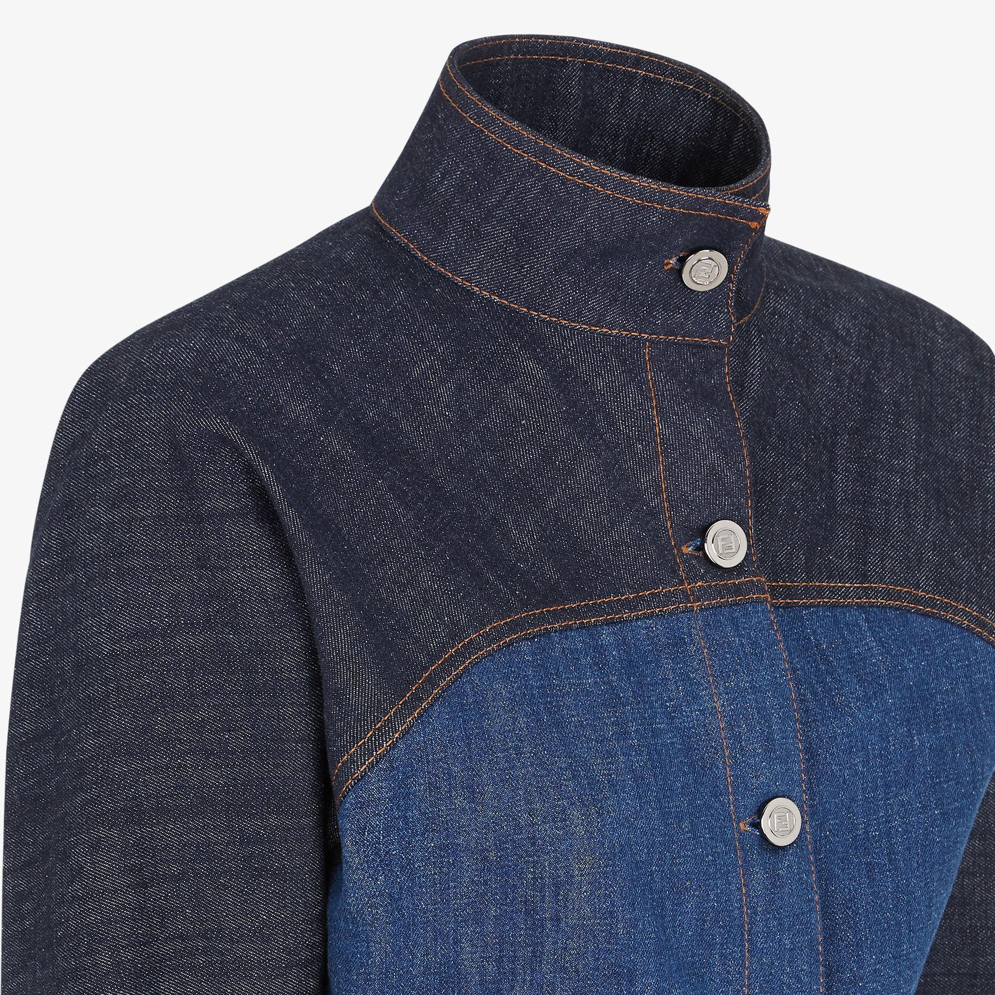 JacketBlue two-tone denim jacket Product Image