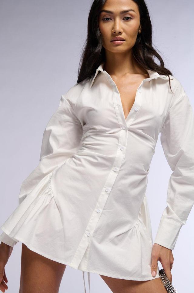 SNATCHED IN POPLIN MINI DRESS Product Image