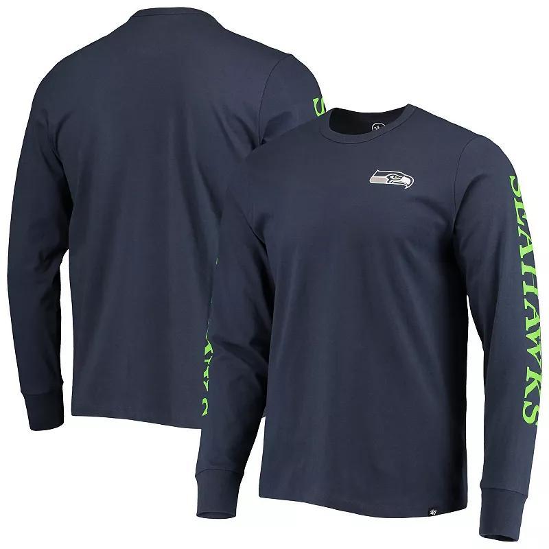 Mens 47 College Seattle Seahawks Franklin Long Sleeve T-Shirt Blue Product Image