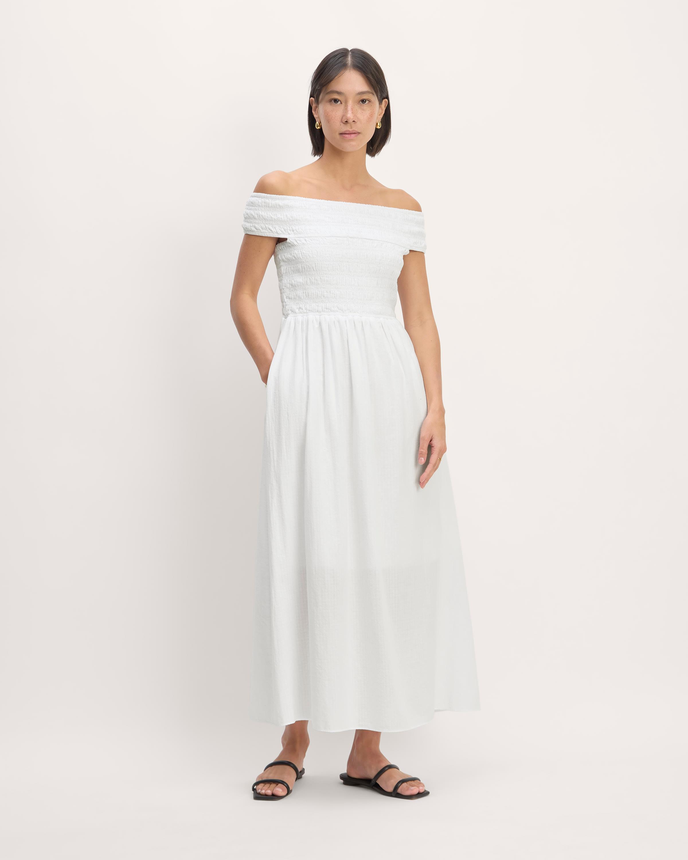 The Gauze Off-the-Shoulder Dress Product Image