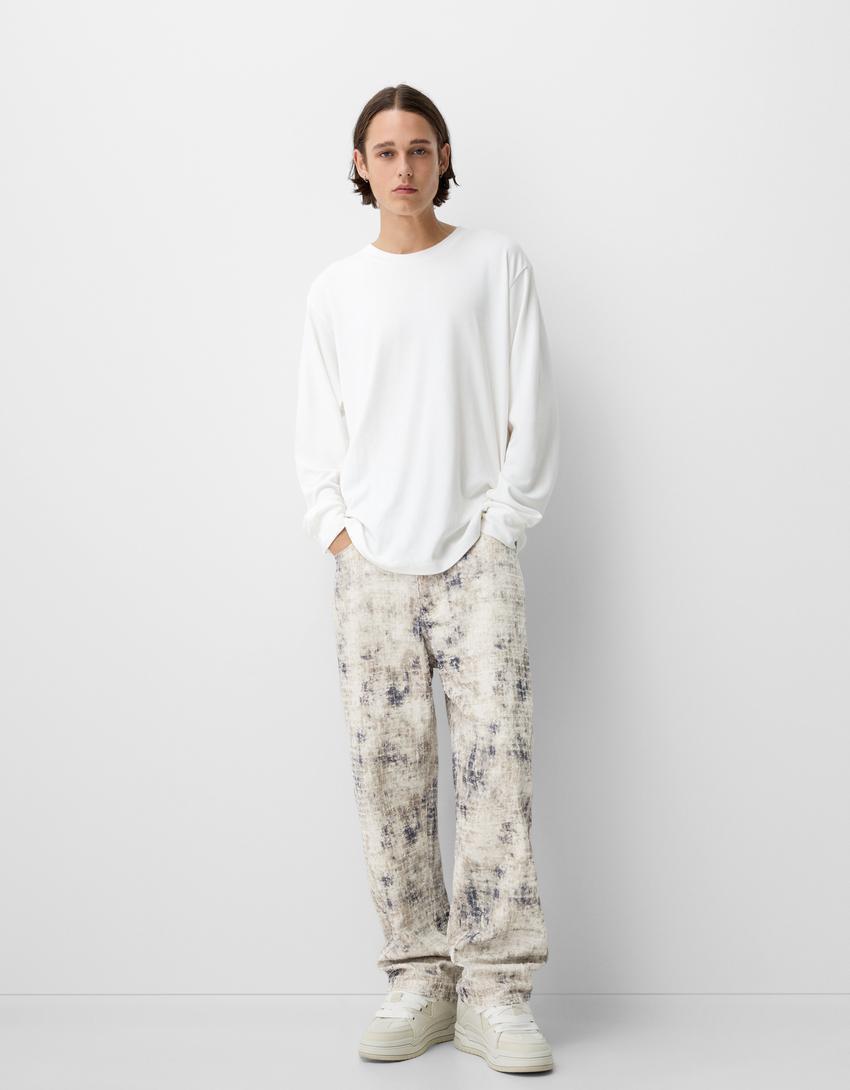 Baggy printed jeans Product Image