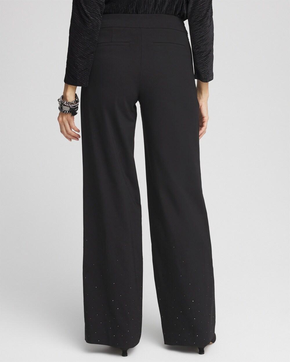 Petite Brigitte Embellished Wide Leg Pants Product Image