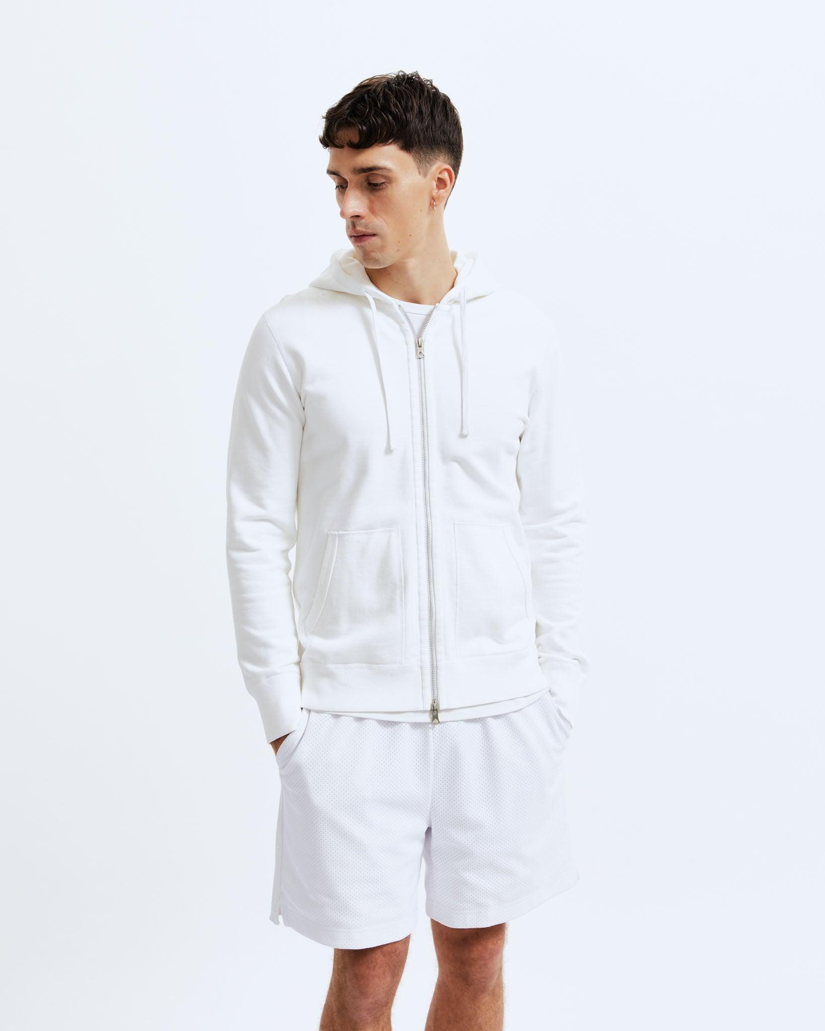 Midweight Terry Slim Zip Hoodie Male Product Image