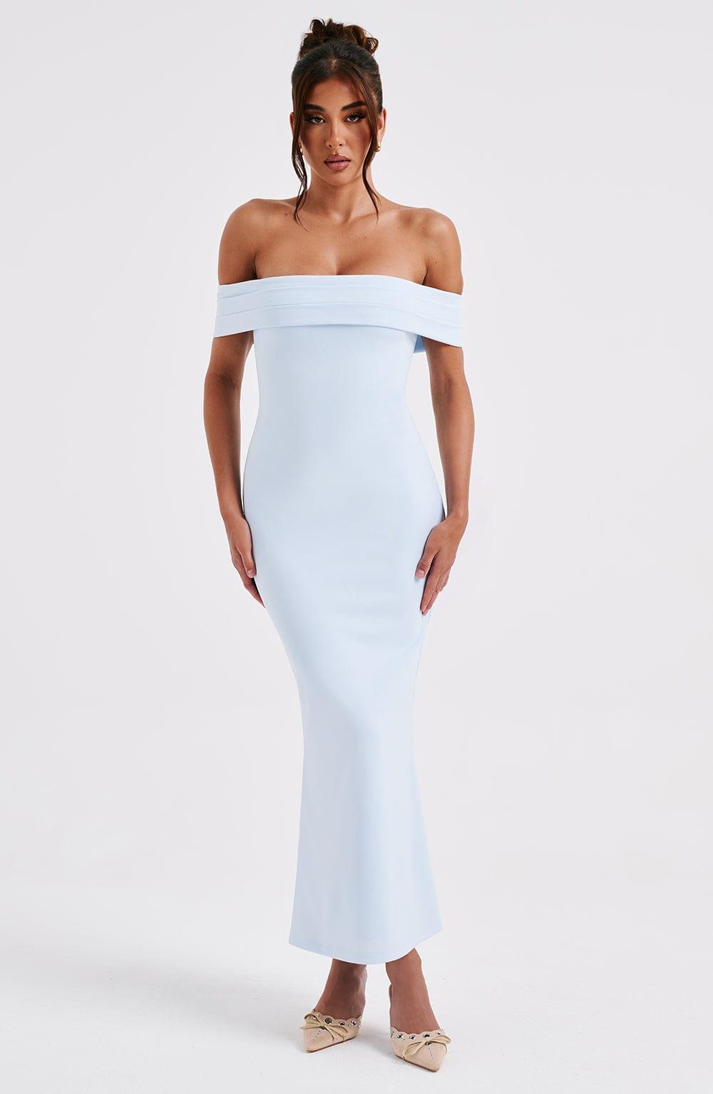 Bex Midi Dress - Blue Product Image