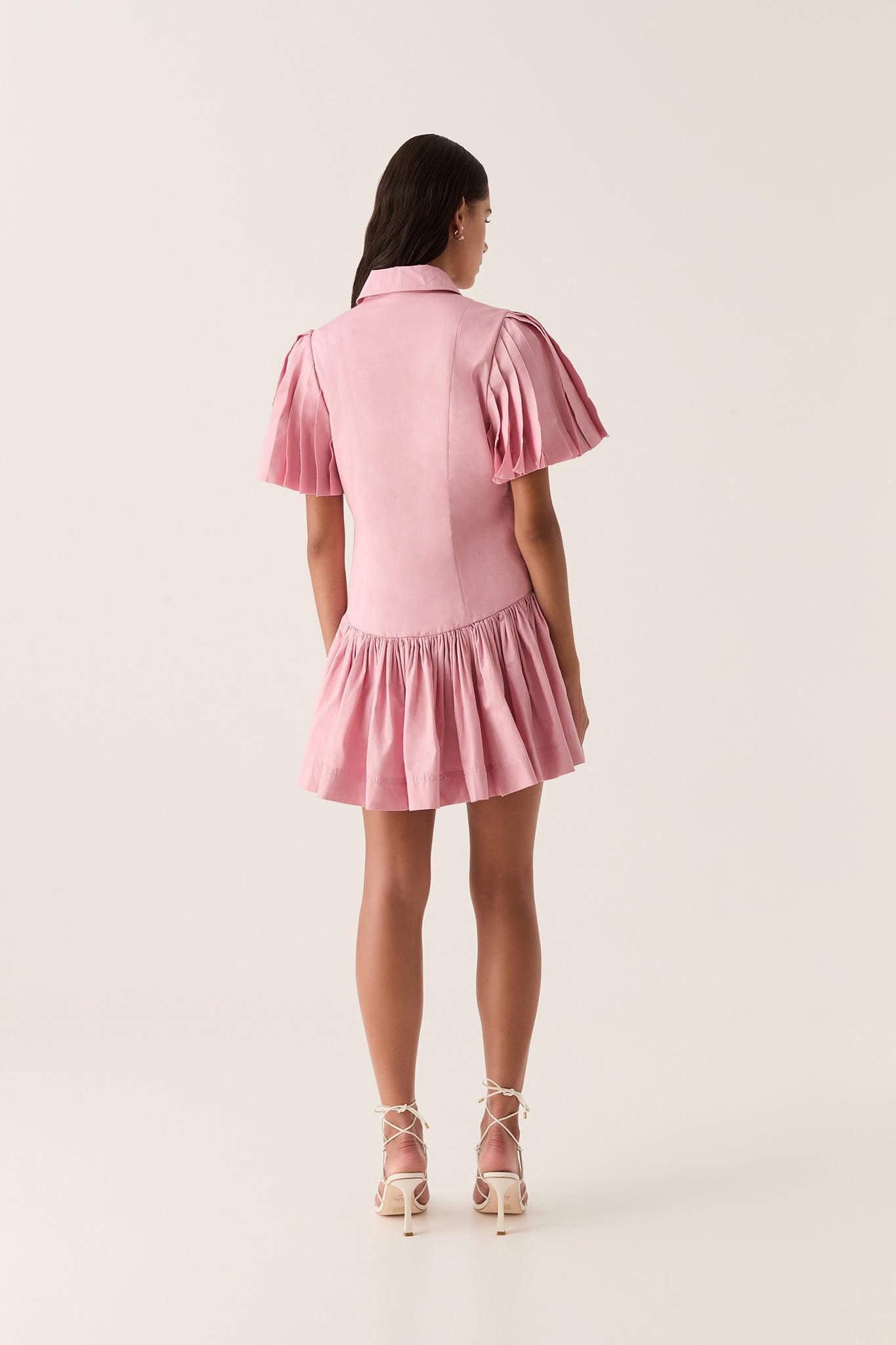 Mythos Pintucked Mini Dress Product Image