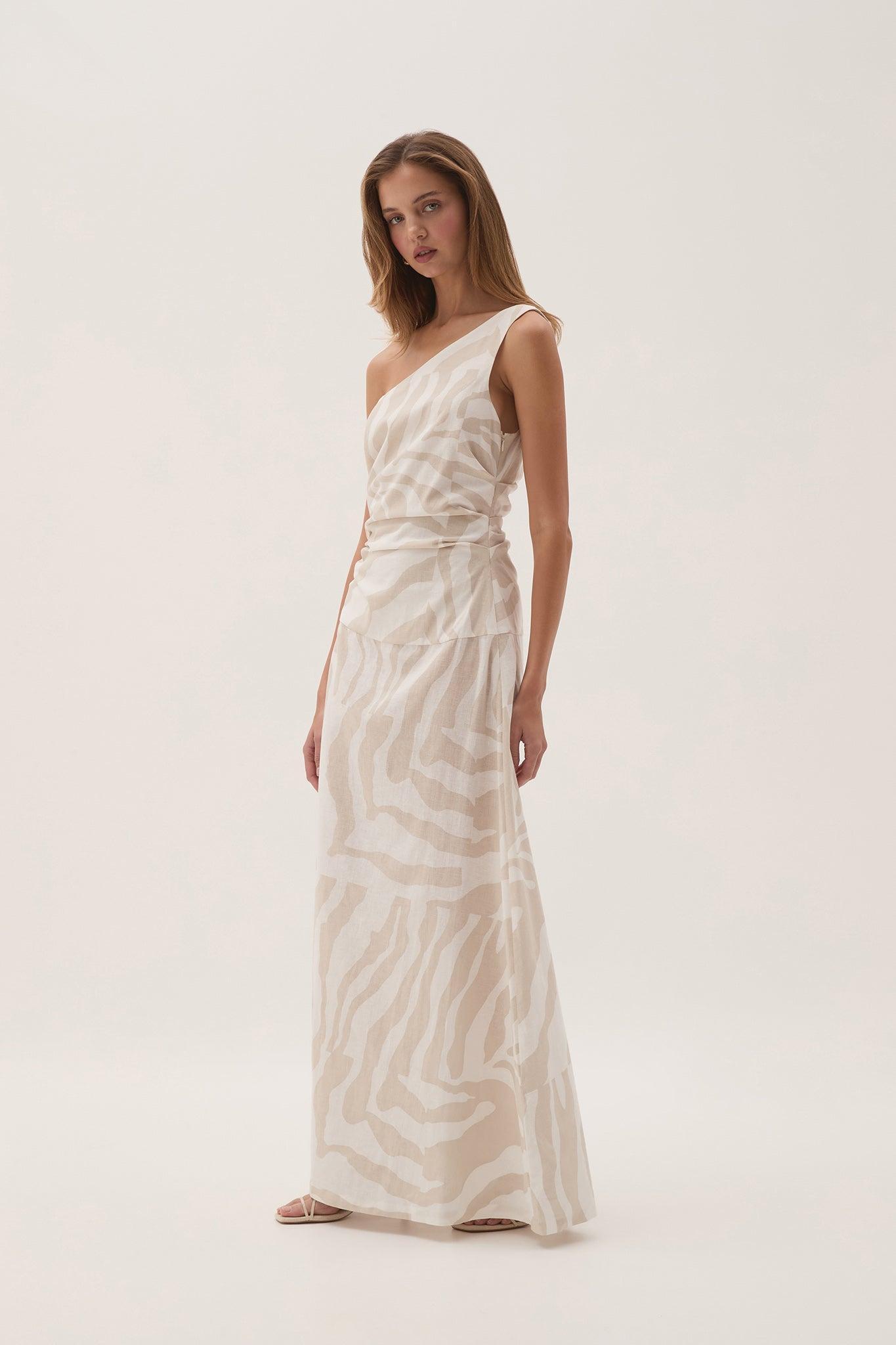 Daze One Shoulder Maxi Dress Product Image