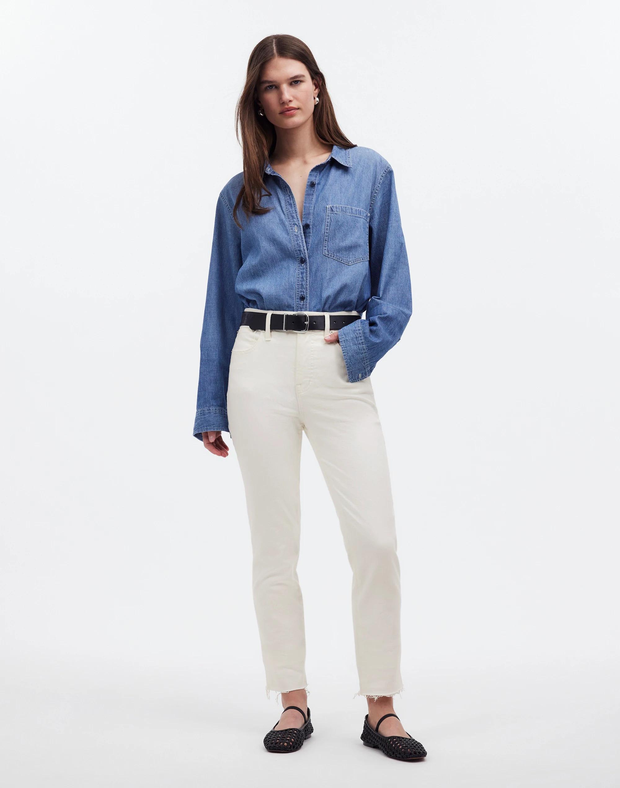 The Perfect Vintage Jean in Tile White Product Image